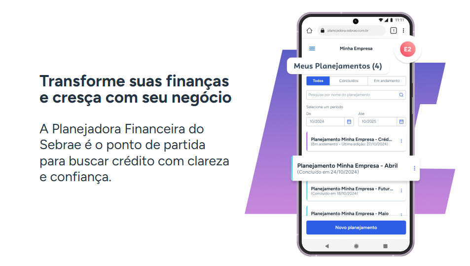 Planejadora Sebrae dá suporte na gestão das finanças para mais 50 mil pequenos negócios