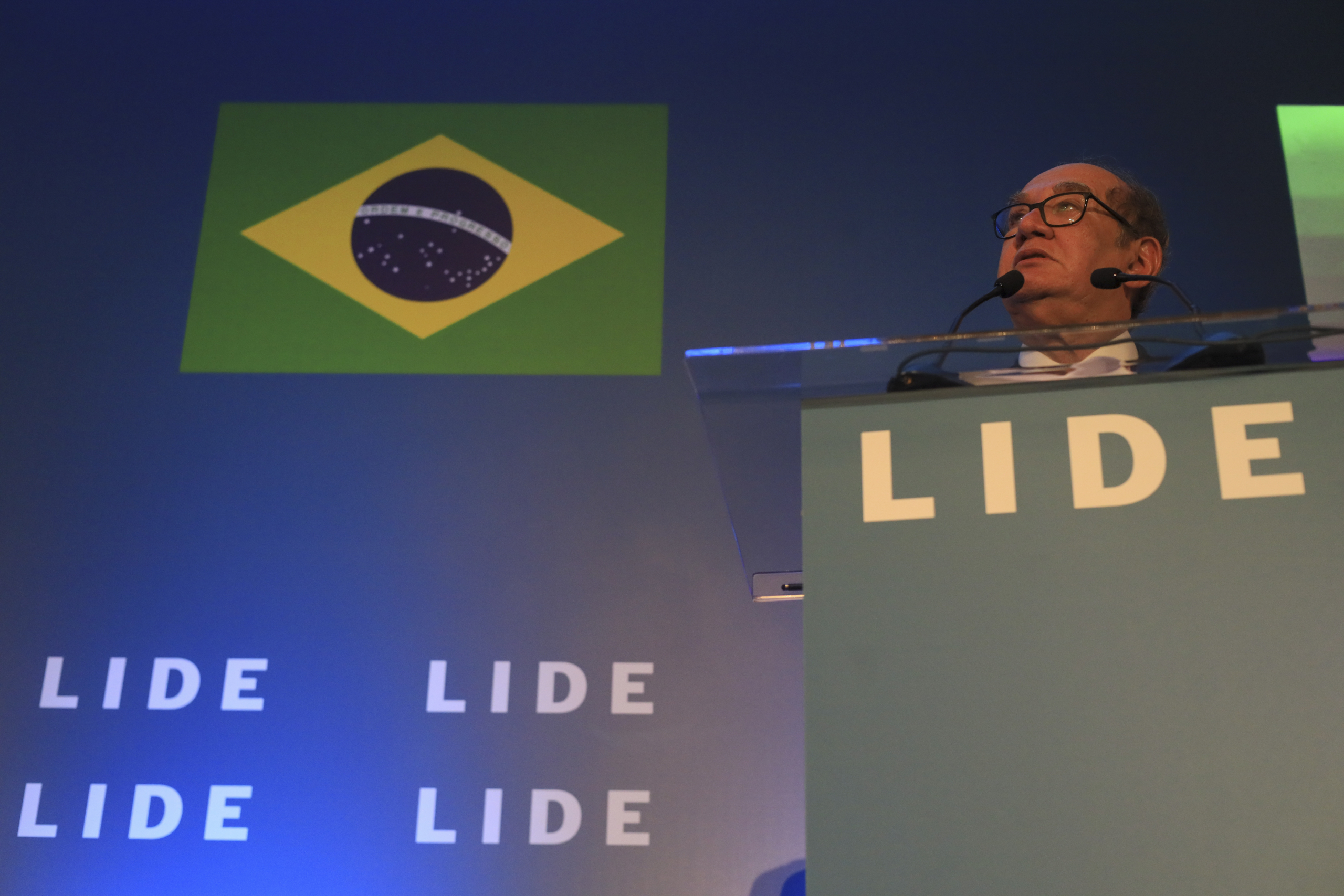 O ministro do STF Gilmar Mendes participa do Lide Brazil Conference, em Lisboa. Foto: Fernando Donasci.
