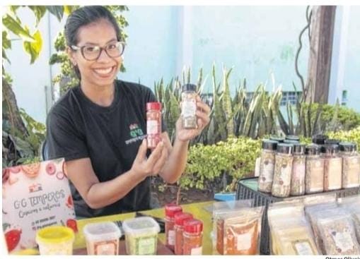 A empreendedora Grazielly Monteiro fundou a GG Temperos, em Cuiabá (MT). Foto: divulgação.