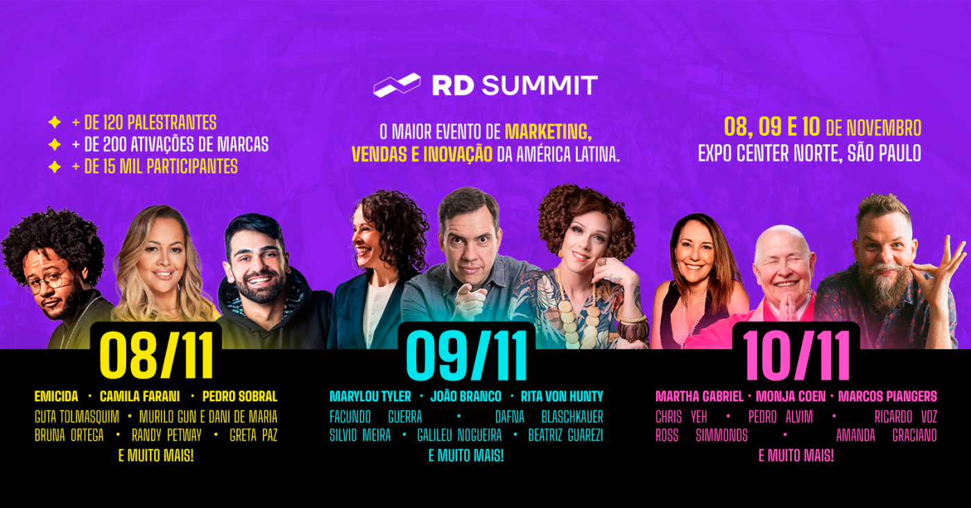 RD Summit 2023: evento promete imersão em marketing, vendas e inovação