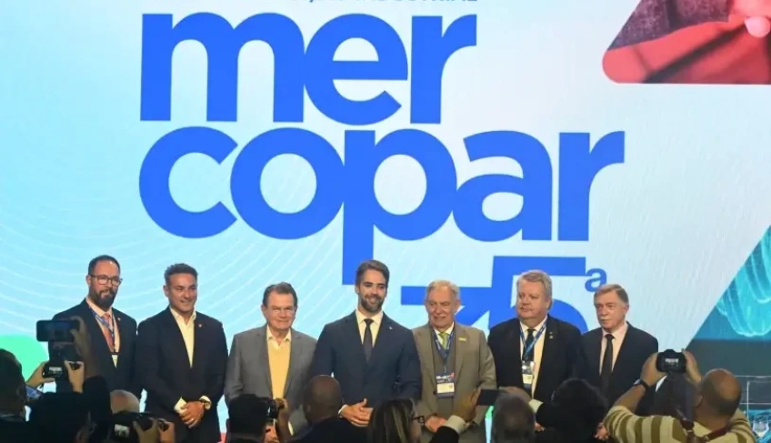 Em 2026, a Mercopar ocupa todos os 38 mil metros quadrados do Centro de Exposições e reúne 545 expositores do Brasil e de Portugal | Foto: Divulgação
